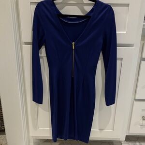 Banana Republic Royal Blue Long Sleeve Dress